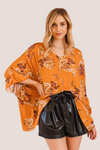 Oversized Floral Tunic Top