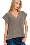 Oversized V-Neck Sweater Vest