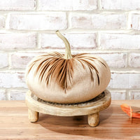 large-taupe-velvet-pumpkin 10inches