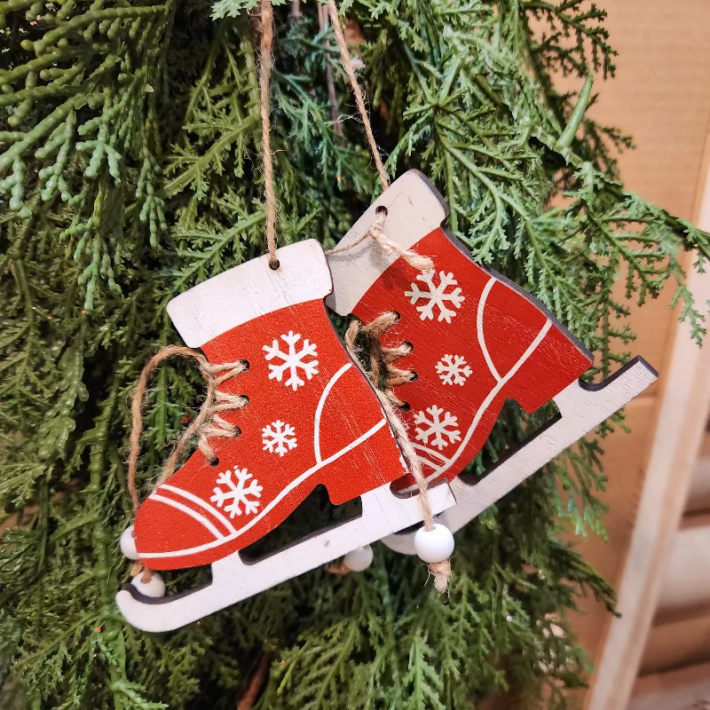 Red Skates Ornament