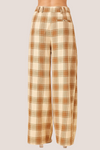 Plaid Wide Leg Trousers