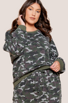 Plus Camo Sweatshirt