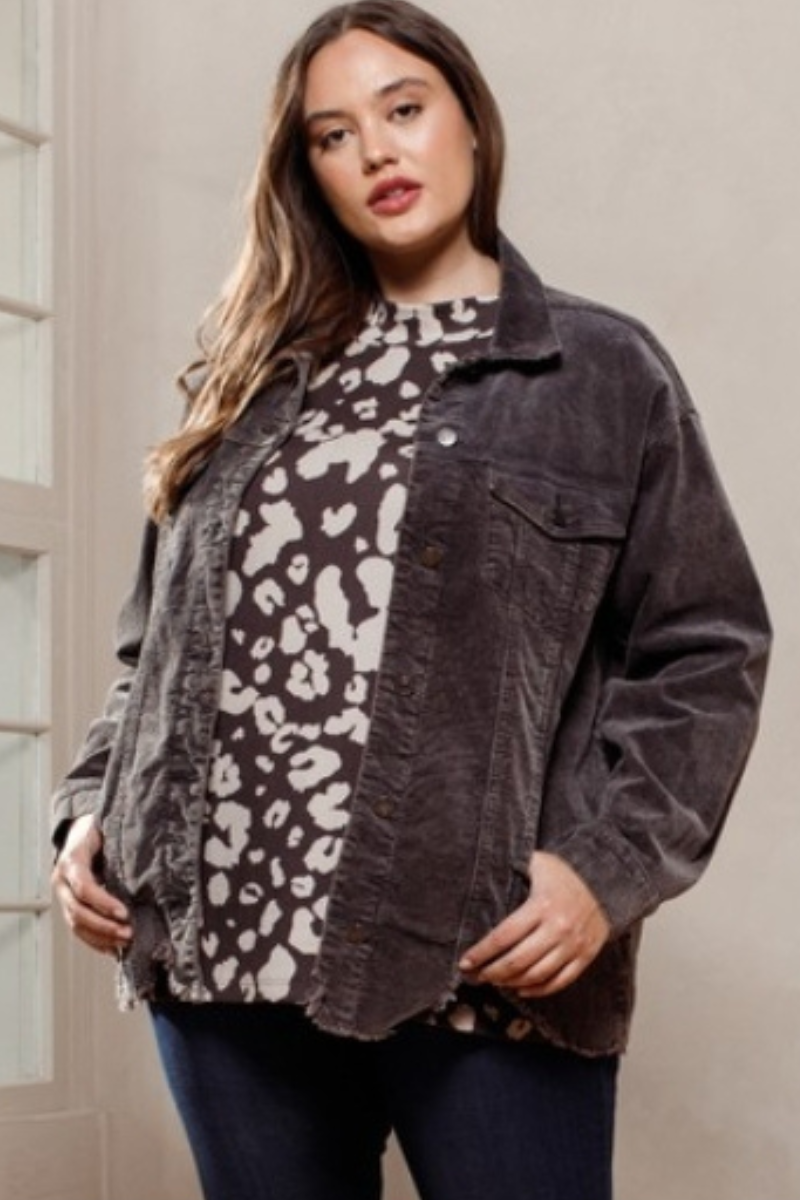Plus Corduroy Jacket