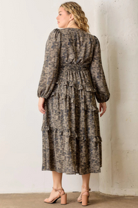 Plus Tiered Maxi Dress