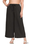 Woven Cropped Pants