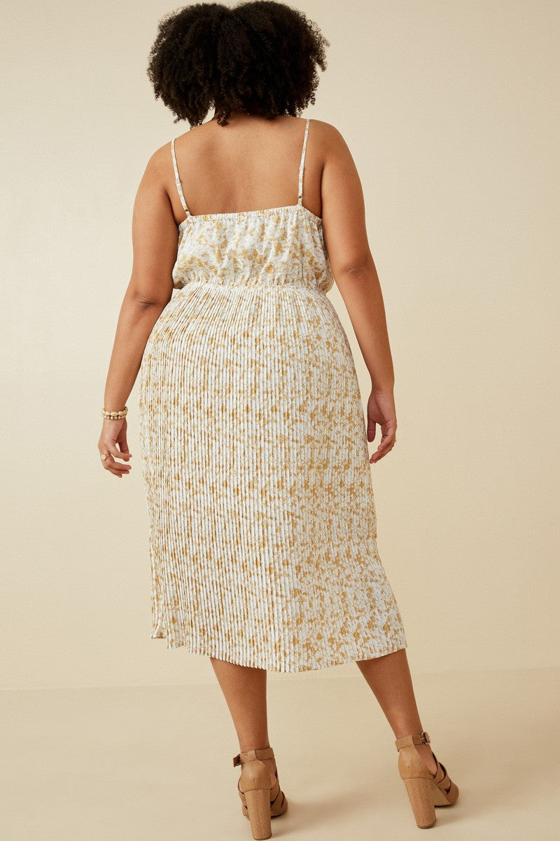 Plus Pleated Sun Dress