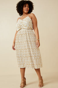 Plus Pleated Sun Dress