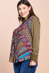 Plus Mix-Print Shirt