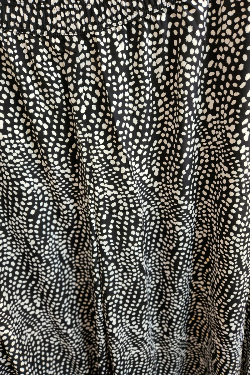 Plus Wide Leg Pattern Pant