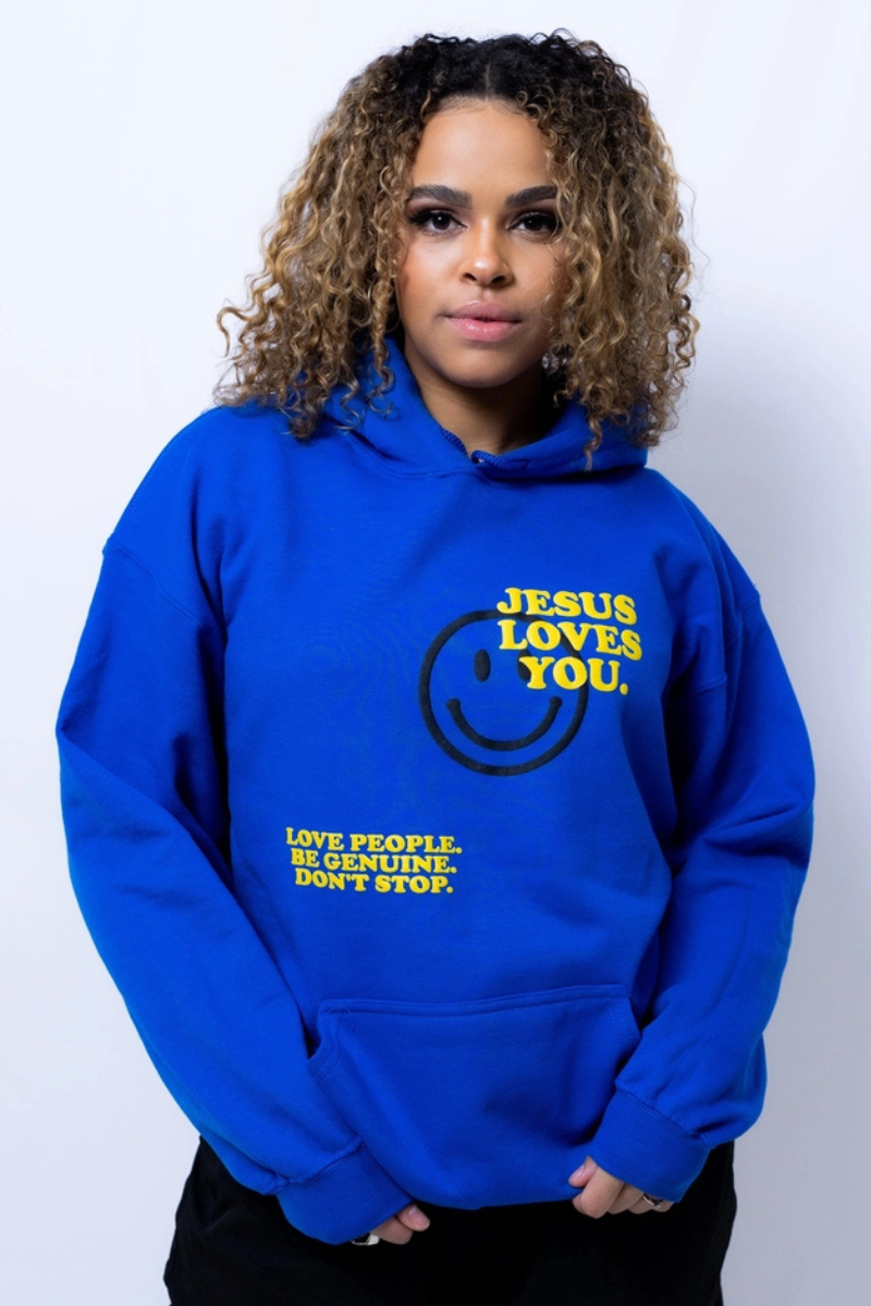 Puff Jesus Loves You Hoodie