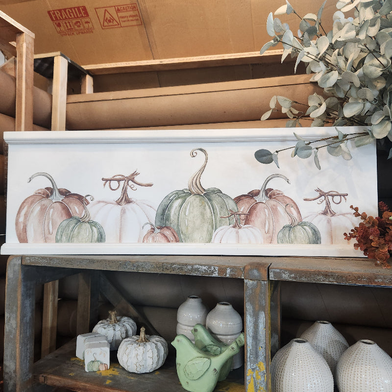 Pumpkin Wood Trim Sign