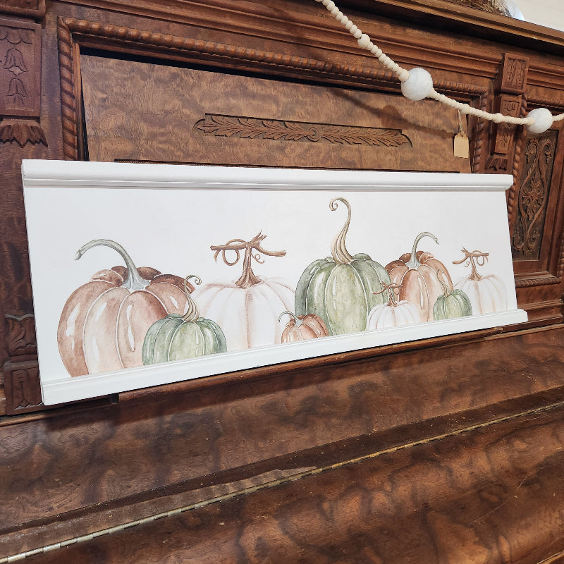 Pumpkin Wood Trim Sign