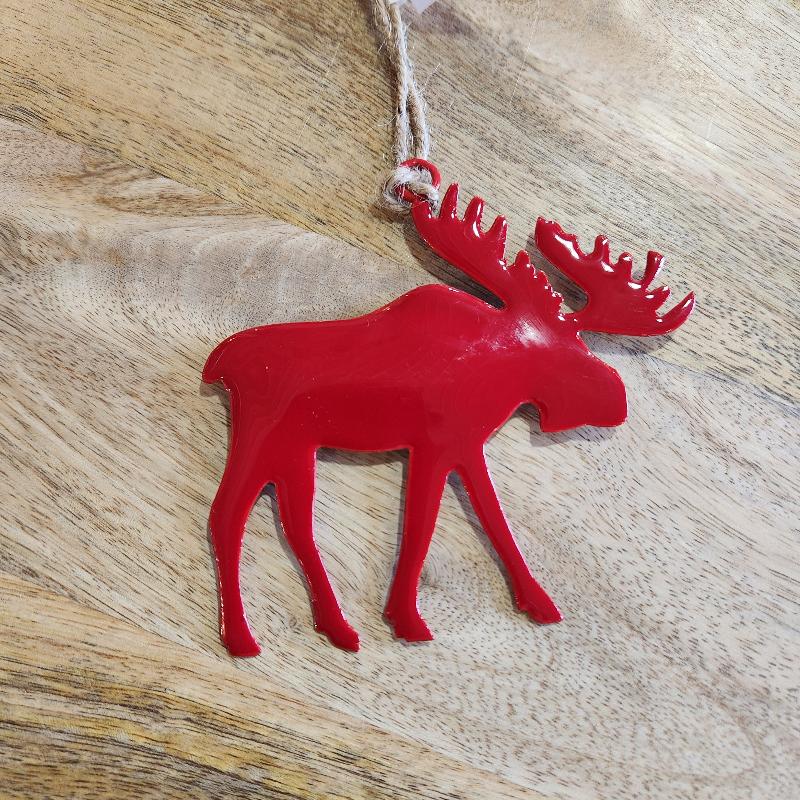 Red Moose Ornament