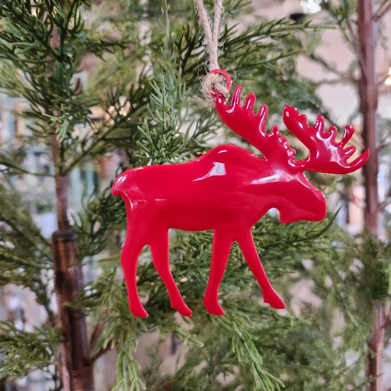 Red Moose Ornament