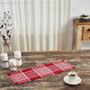 Small Red Plaid Table Runner