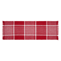 Small Red Plaid Table Runner