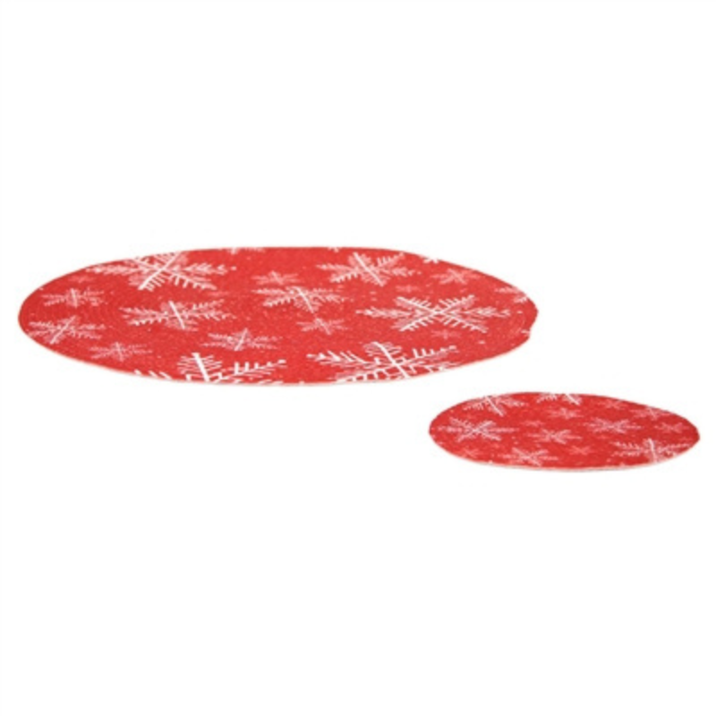 Red Snowflake Placemat