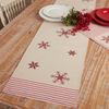 Red Snowflake Table Runner