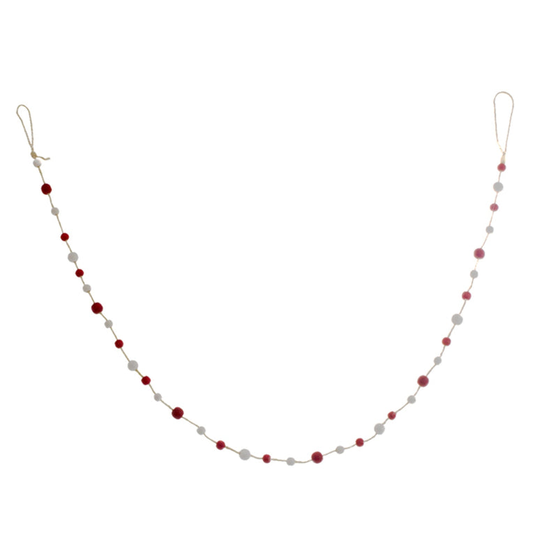 Red & White Bead Garland