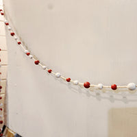 Red & White Bead Garland