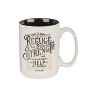 Refuge & Strength White Ceramic Mug