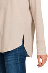 Relaxed Waffle Long Sleeve Top
