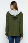 Reversible Hooded Cardigan