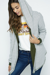 Reversible Hooded Cardigan