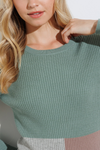 Ribbed Colorblock Sweater