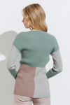 Ribbed Colorblock Sweater