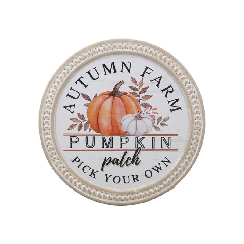 Autumn Farm Round Sign