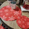 Red Snowflake Placemat