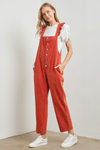 Ruffle Sleeve Overalls
