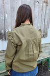 Ruffle Sleeve Jacket