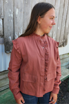 Ruffle Sleeve Jacket