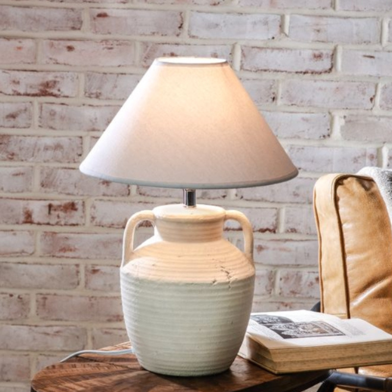 Rustic Handled Jug Lamp