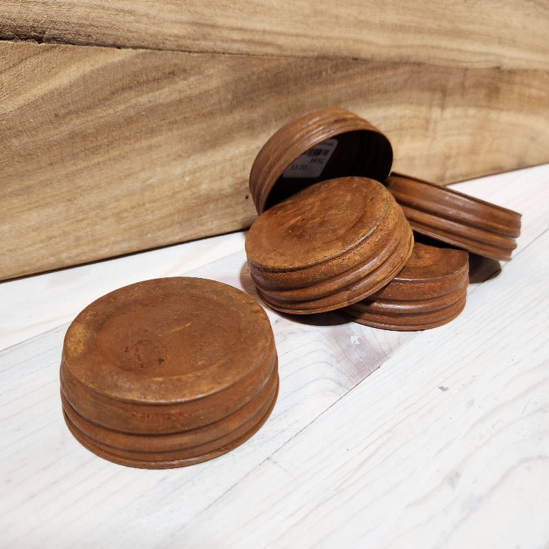Rustic Mason Jar Lid