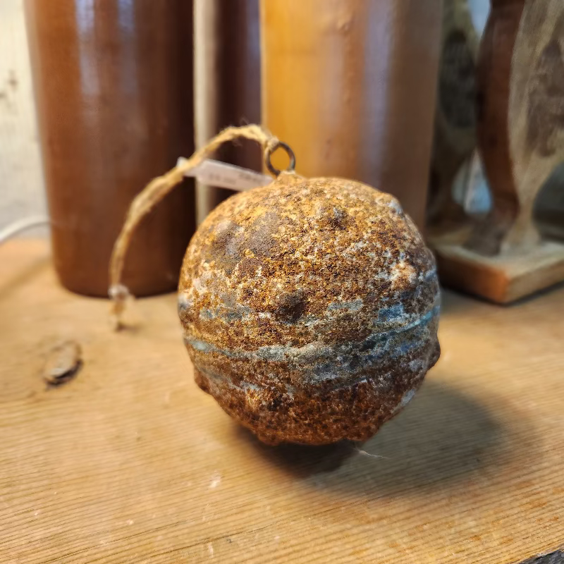 RusticMetal Ball Ornament