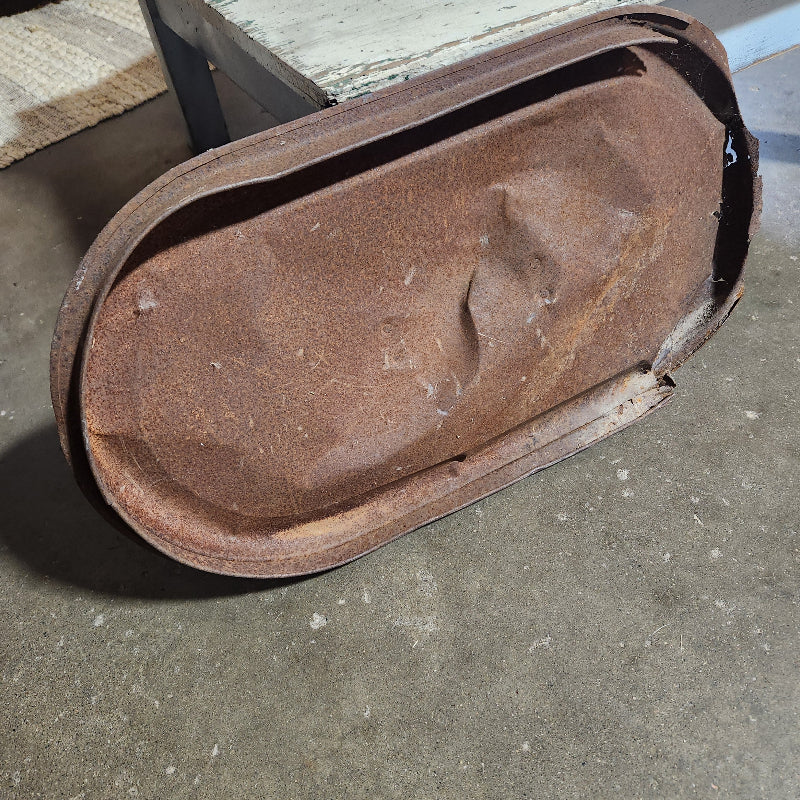 Rusty Antique Oval Boiler Lid