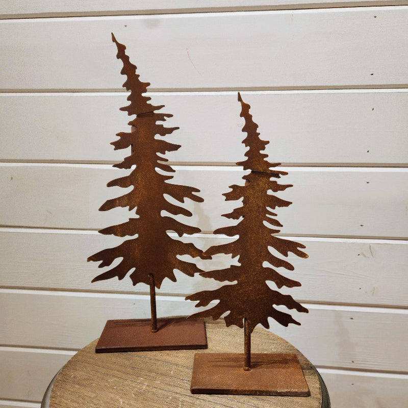 Rusty Metal Tree Stand