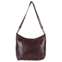 Leather Studded Hobo Bag