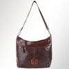 Leather Studded Hobo Bag