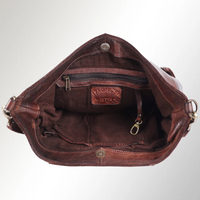 Leather Studded Hobo Bag