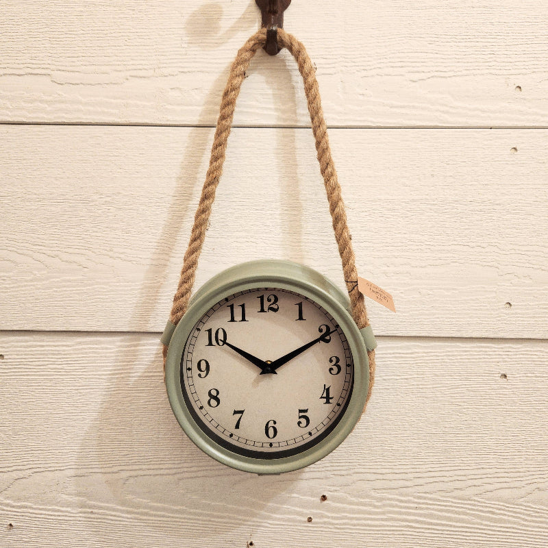 Sage Pulley Clock