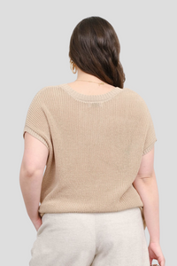 Short Sleeve Knit Pullover