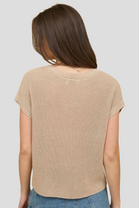 Short Sleeve Knit Pullover