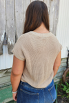 Short Sleeve Knit Pullover