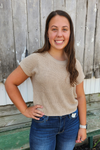 Short Sleeve Knit Pullover