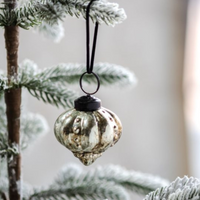 Silver Glass Ornament