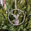 Silver Deer Ornament